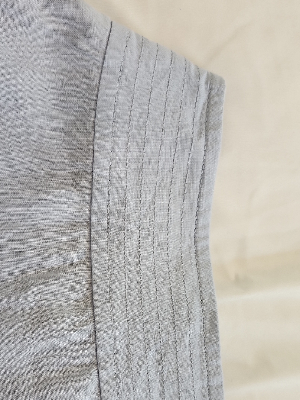 Herman Geist Linen A-line Skirt In Baby Blue - Picture 4 of 9